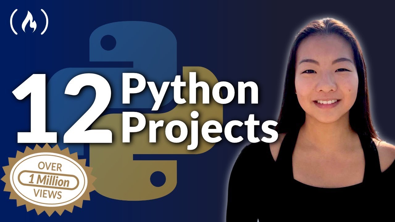 ⁣12 Beginner Python Projects - Coding Course