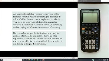 Elementary Statistical Methods - 1.2 Observational Studies versus Designed Experiments
