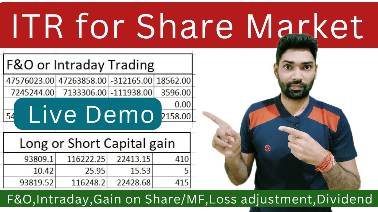 ITR 3 Filing Online 2024 25 For F O Intraday Trading capital Gains On Itr 3 filing online 2024 25 for f o intraday trading capital gains on