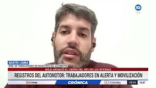 Trabajadores de registros del automotor en alerta por medidas del gobierno