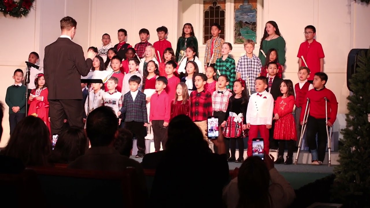 SFCS, San Francisco Christian School, 1st Graders Sings for Christmas 2024