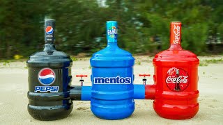 Experiment:  Pepsi and Mentos and Coca Cola!