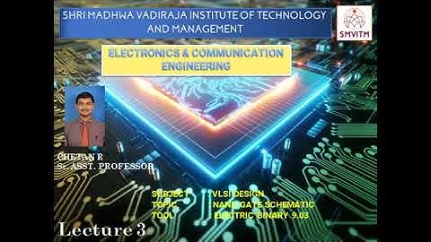 NAND Gate Schematic using Electric Binary 9.03 #vlsidesign
