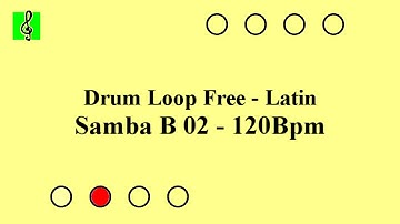 Free Drum Loop - Latin -  Samba B 02 (Middle) - 120 Bpm