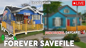 Building a FUNCTIONAL DAYCARE for my Forever Savefile in The Sims 4!🏚️