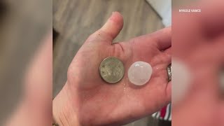 Severe storms pound East Texas with hail, damaging winds, and flooding