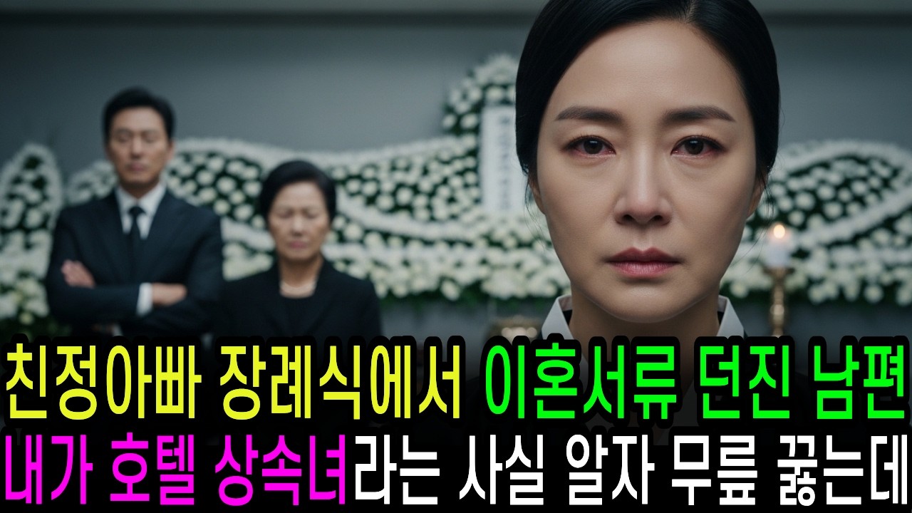 친정아빠 장례식에서 이혼서류 던진 남편.. 내가 호텔 상속녀라는 사실 알자 무릎 꿇는데