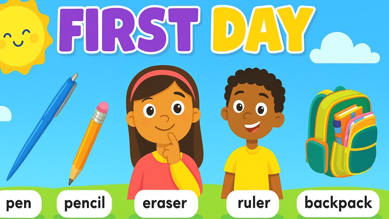 Everybody UP1 Unit 1 lesson 1 School supplies #everybodyUP - YouTube