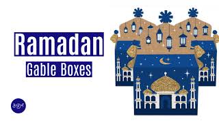 Ramadan Treat Box Party Favors - Eid Mubarak Goodie Gable Boxes | Big Dot of Happiness