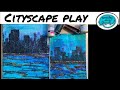 Cityscape Play on the Gelli Plate: Livestream