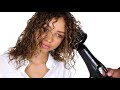 How to Natural Blow Dry Hair Tutorial - Mikalah