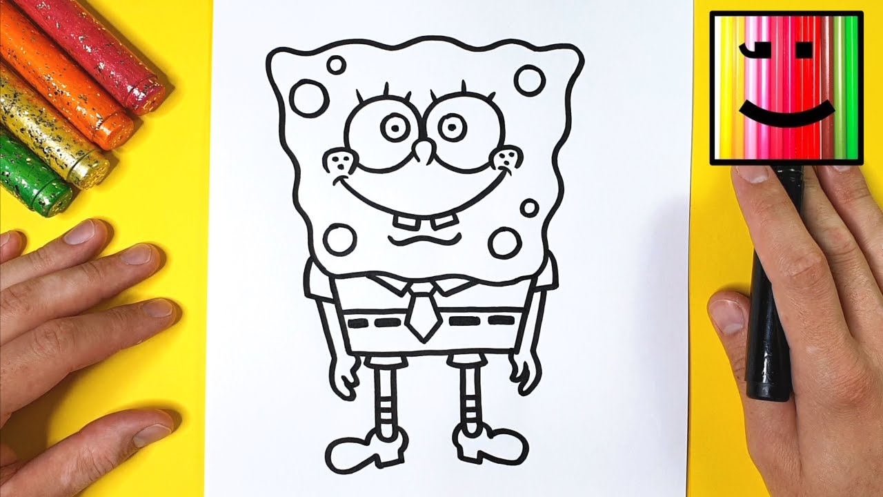 Comment dessiner Bob l'éponge TD - YouTube