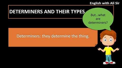 What Are Determiners In English Grammar? Their Types [With Complete Examples]