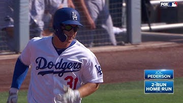 KC@LAD: Pederson unloads a two-run homer to right