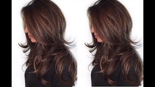 How to: Quick and Easy Long layered haircut tutorial - Layered haircut techniques