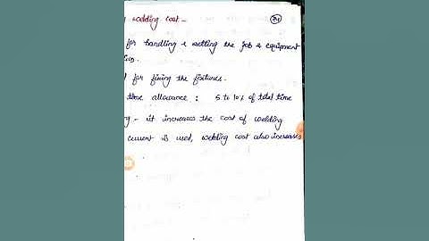 ME 309, Estimation in welding shop and factors affecting welding shop by Sonam Jangid