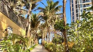 4K WALKING | Sunny Isles Beach Most Beautiful Oceanfront Path | 175th St, Florida 🌴