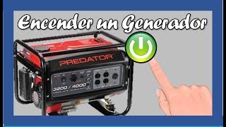 How to turn on a PREDATOR POWER GENERATOR