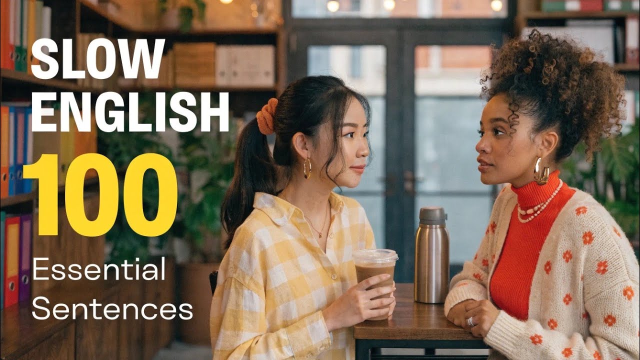 Practice 100 sentences SLOW ENGLISH - Shadowing || A2-B1 Spoken English