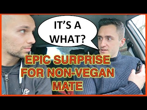 MY NON-VEGAN MATE GETS A SURPRISE! | Veganuary Challenge #6 - MY NON-VEGAN MATE GETS A SURPRISE! | Veganuary Challenge #6