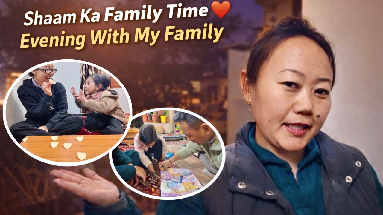 Evening With My Family❤️Cooked Dinner🥘 || Angmo Lhubang #vlog16 #ladakhivlogger #familyday