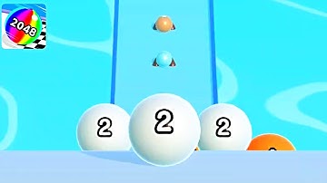 Ball Run 2048 Merge Number ! MAX LEVELS Gameplay Walkthrough New Update Part 88 android, ios