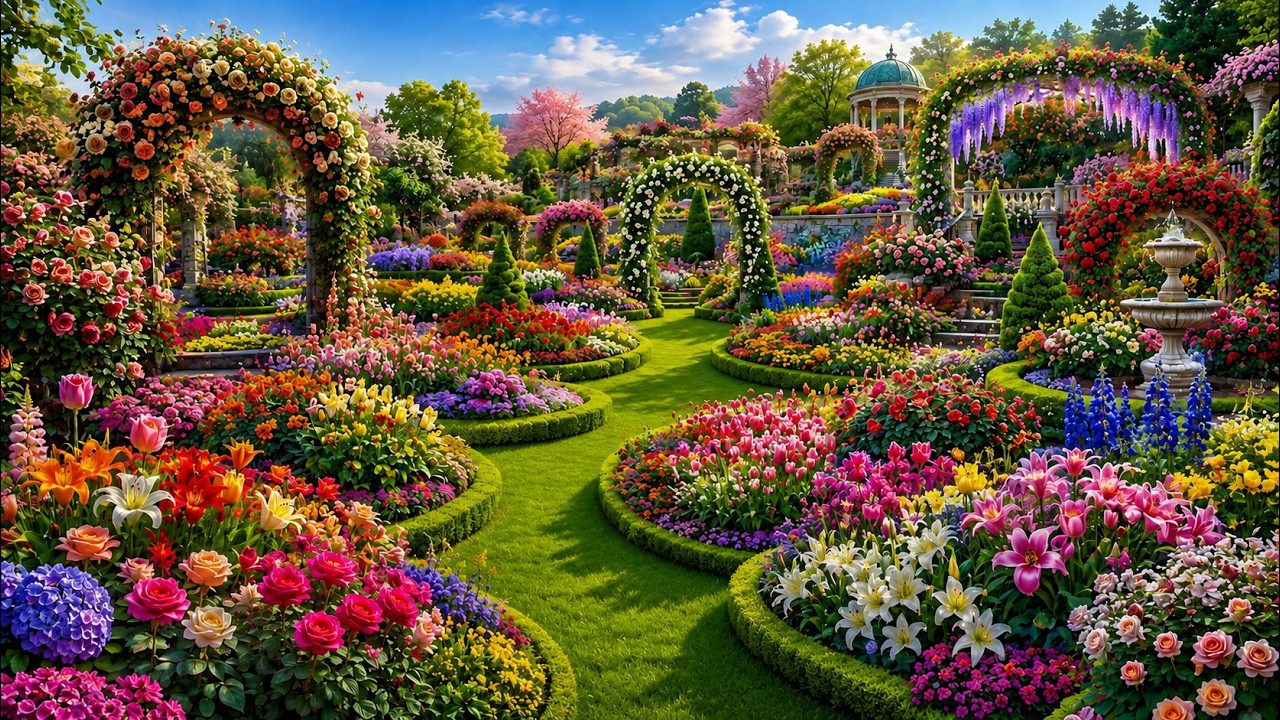 The Most Beautiful Garden I've Ever Seen 🌷Peaceful Nature Walk