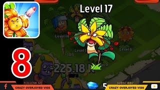 Merge Plants Zombie Defense Gameplay Walkthrough Part 8 Stage 15 Complete Unlocked Level 17 screenshot 2