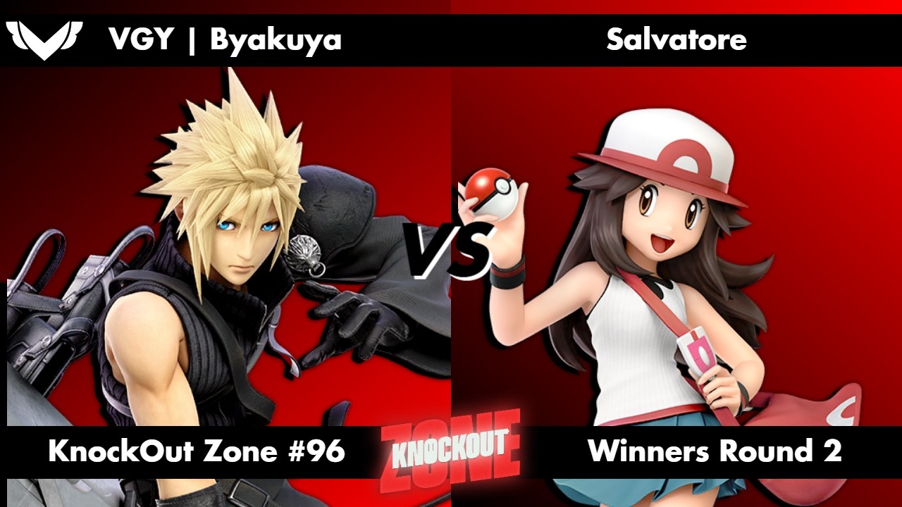KnockOut Zone #96 - SSBU Winners Round 2 - Byakuya (Cloud) vs Salvatore (Pokémon Trainer)