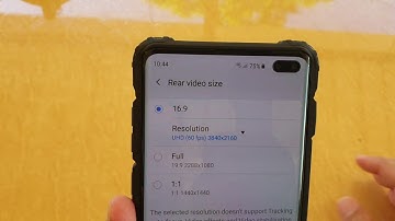 Samsung Galaxy S10 / S10+: How to Change Rear Camera Video Resolution Size