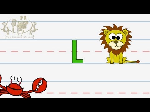 write-the-letter-l-|-alphabet-writing-lesson-for-children-|-the-singing-walrus