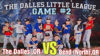 The Dalles 10u Allstars game