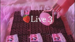 TIKTOK LIVE 🍓3| ASMR Earphone Mic & No Talking for sleeping (Background Music) 