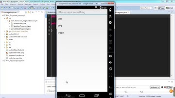 Android 高级Ui之fragment-18.Fragment的最佳通信方式和ListFragment实战1