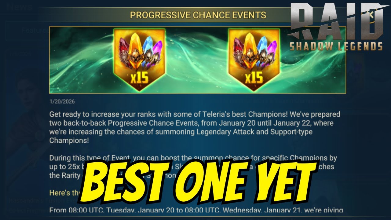 THE BEST PROGRESSIVE CHANCE IN A LONG TIME | RAID Shadow Legends | RSL