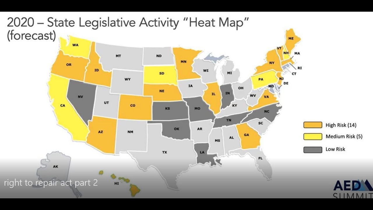 pic Right To Repair Map united appliance servicers association