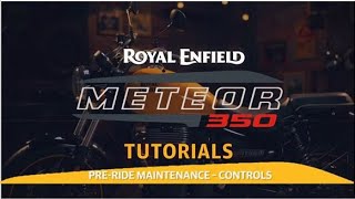 Meteor Maintenance Tips - Controls Royal Enfield Meteor 350 Diy