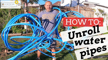 HOW TO UNROLL WATER PIPES (Irrigation & MDPE pipes)