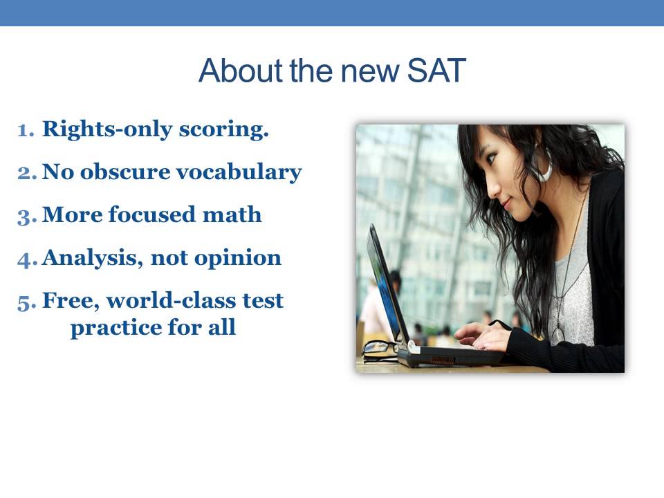 Redesinged SAT test by Houston's SAT prep company
