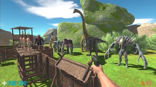 Helping Humans to Protect the Settlement from Monsters - Animal Revolt Battle Simulator