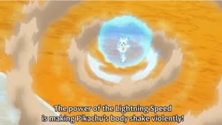 Ash vs Bea Pikachu learns a new Move 'Shockwave' | Pikachu vs Hawlucha | full battle