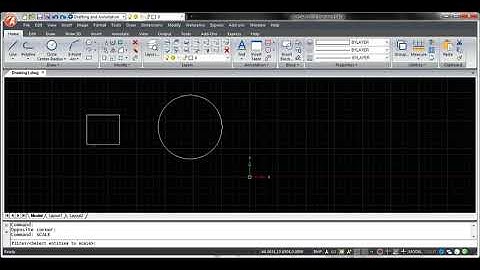 How to scale an object in ActCAD?