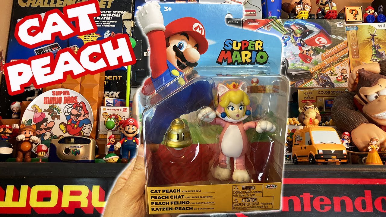 Cat Peach 4" Figure Jakks Pacific Unboxing
