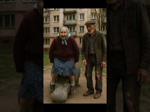 Бабушка показала деду как надо делать сальто 😂 #veo3 #юмор #мемас