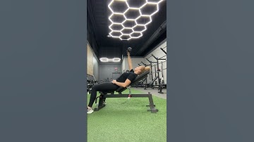 1 Dumbbell Incline Bench Eccentric Chest Press