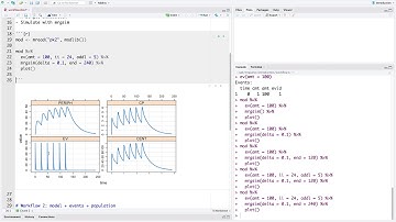 mrgsolve workflow 1: model + event