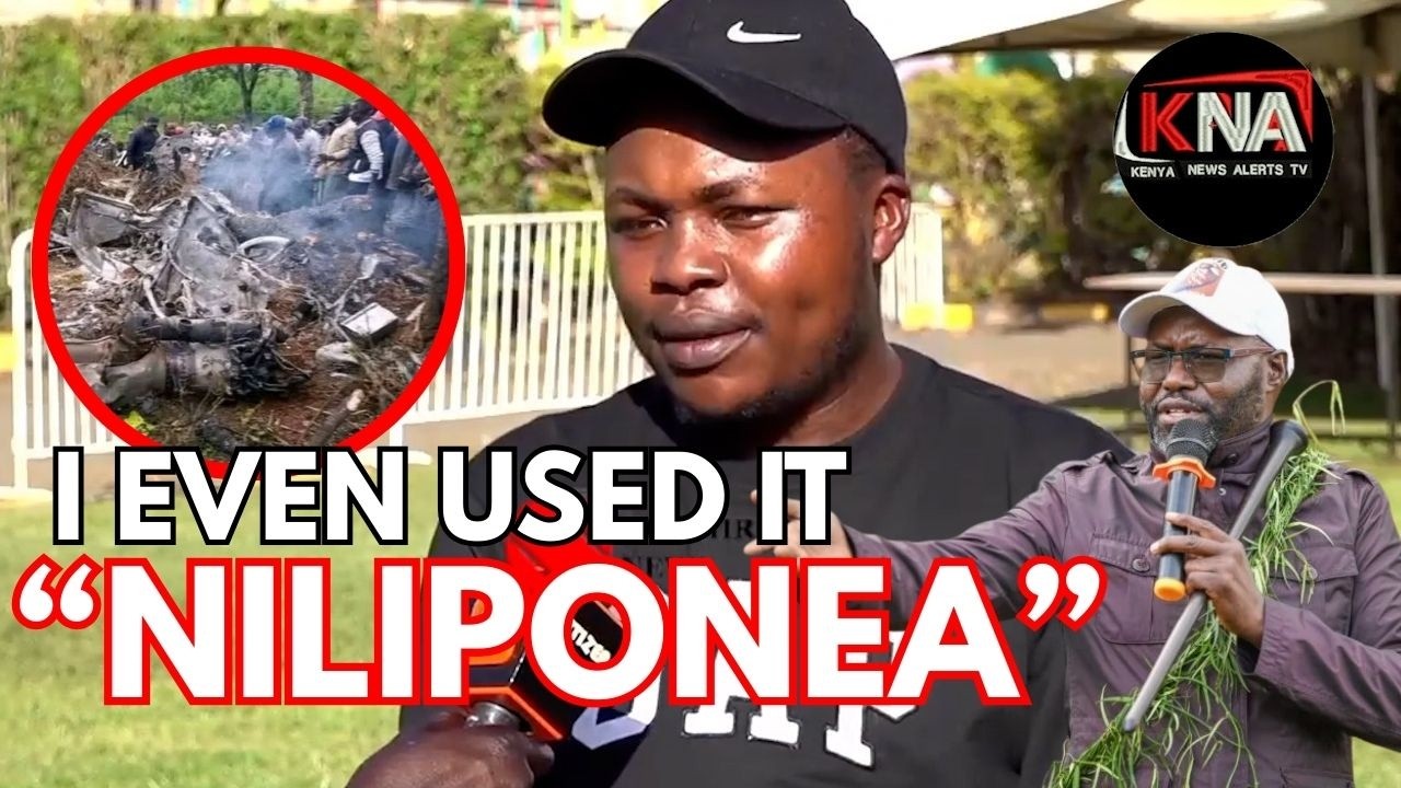 MIMI NILIPONEA. HIYO NDEGE ILITUFIKISHA, KURUDI IKABEBA MHESHIMIWA NA HATUKUTOSHEA TUKABAKI