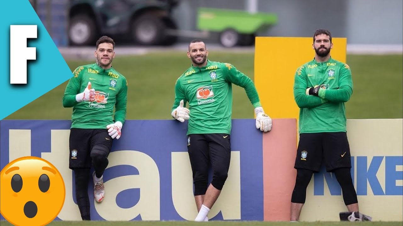 😳MELHOR Treino dos Goleiros da Seleção Brasileira ll Ederson , Alisson e Weverton