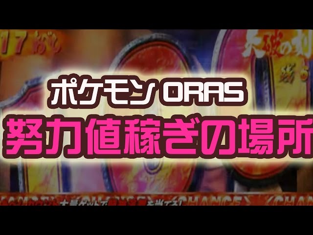 努力値稼ぎの場所 ポケットモンスター Oras ポケモン 裏技 攻略 オメガルビー Youtube