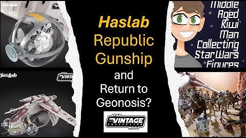 Star Wars the Vintage Collection Haslab Gunship and Return to Geonosis MAKMCSWF